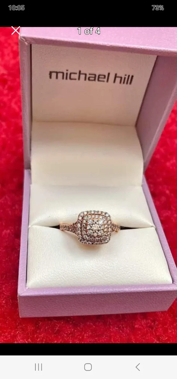 Michael Hill Rose Gold Diamond Ring