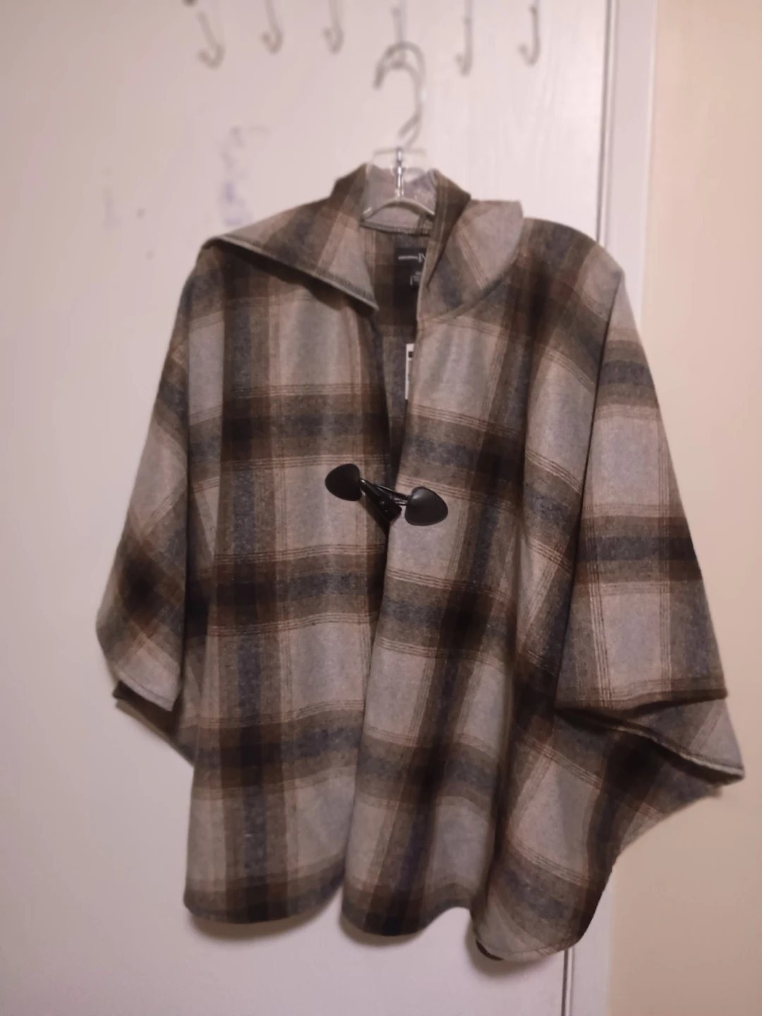 INC International Concepts Plaid Poncho - OS - photo 3