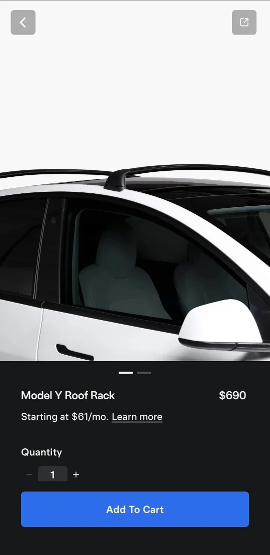 Tesla Model Y Roof Rack