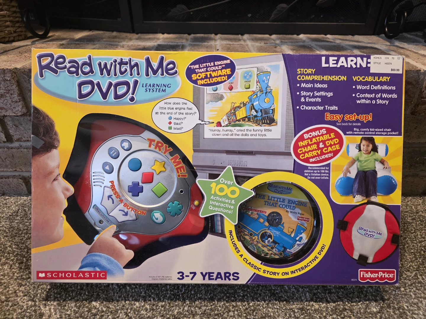 New Scholastic Read with Me DVD! Learning System!