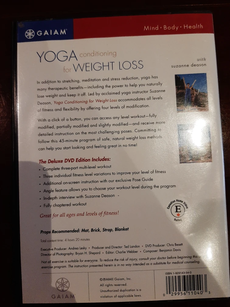 FREE Gaiam Yoga Conditioning for Weight Loss DVD - photo 2