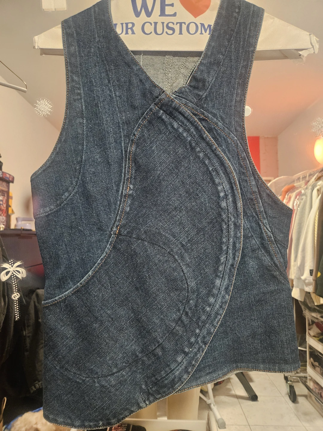 Denim Sleeveless Top - photo 2