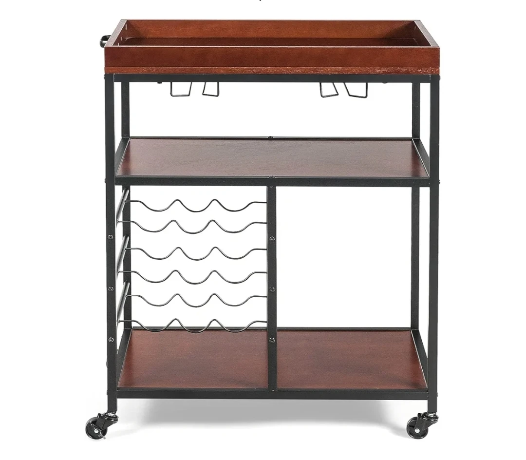 NEW Costway Kitchen Cart Bar Trolley - photo 2