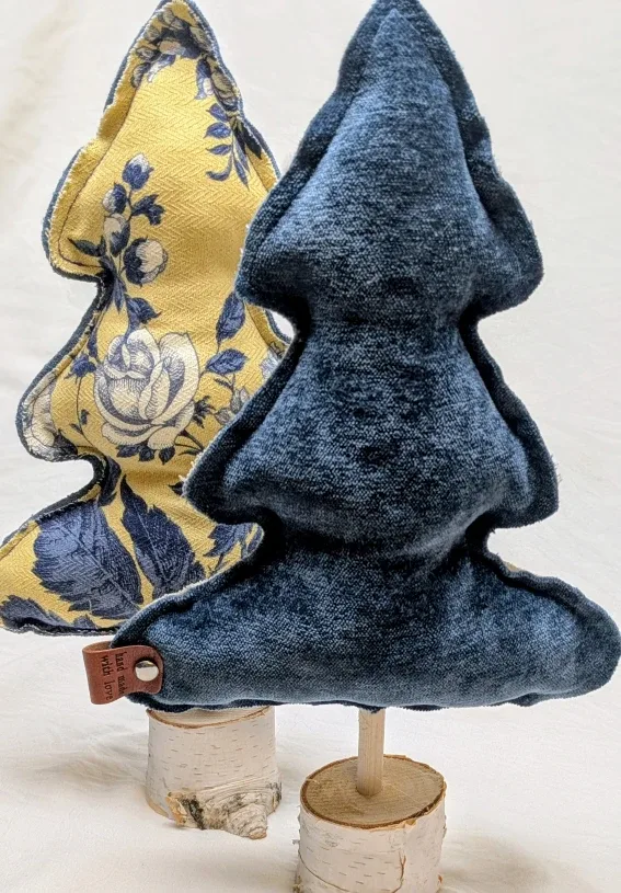 Handmade Floral Fabric Christmas Tree Decoration