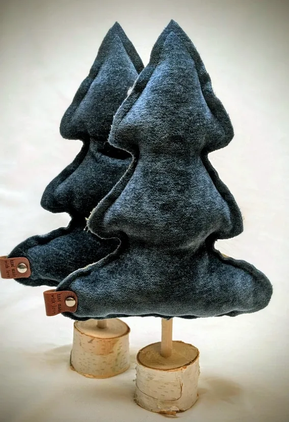 Handmade Floral Fabric Christmas Tree Decoration image indicator(2)