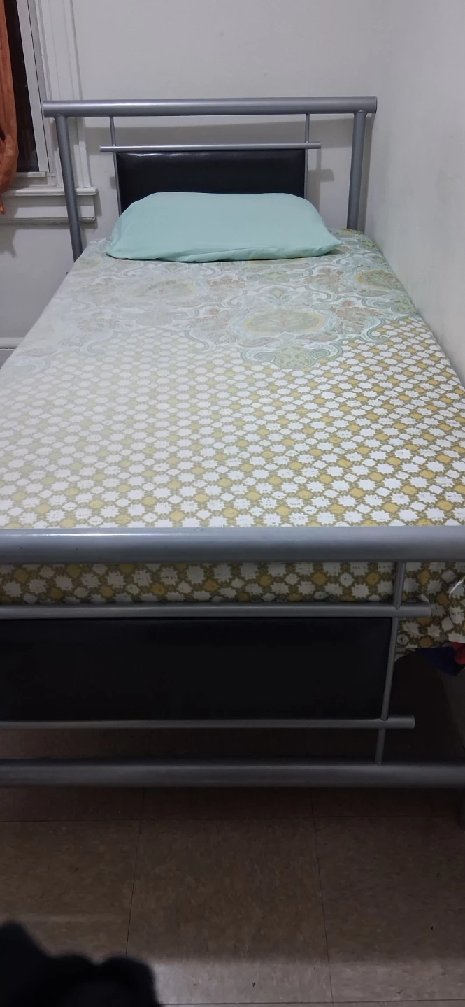 Twin Bed Frame - Silver