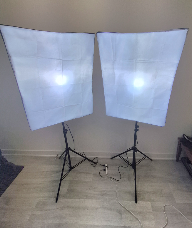 GEEKOTO Softbox Lighting Kit (51cm × 71cm) for sale
