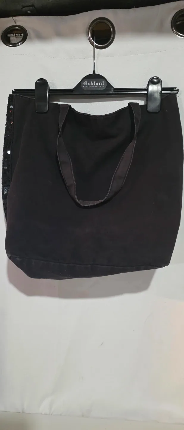 Victoria's Secret Black Sequin Tote Bag image indicator(2)