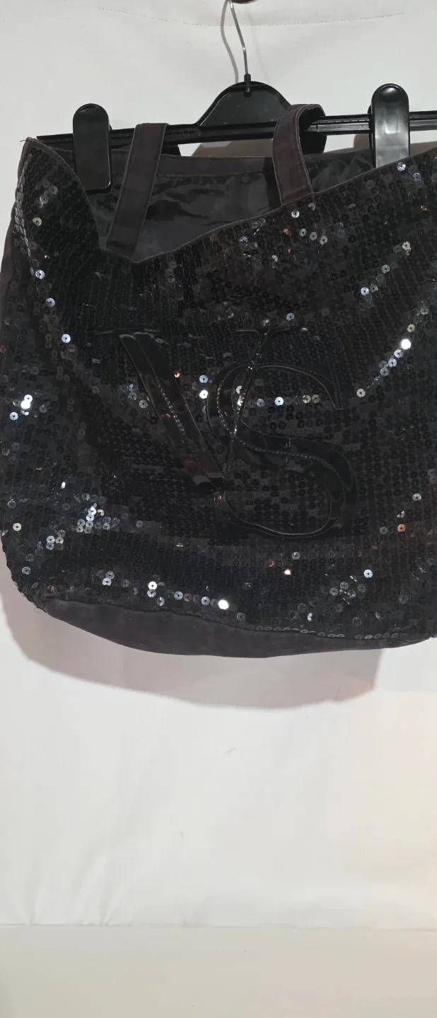 Victoria's Secret Black Sequin Tote Bag image indicator(4)
