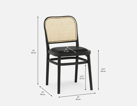 Structube Meso Rattan Dining Chairs (set of 2) - photo 2