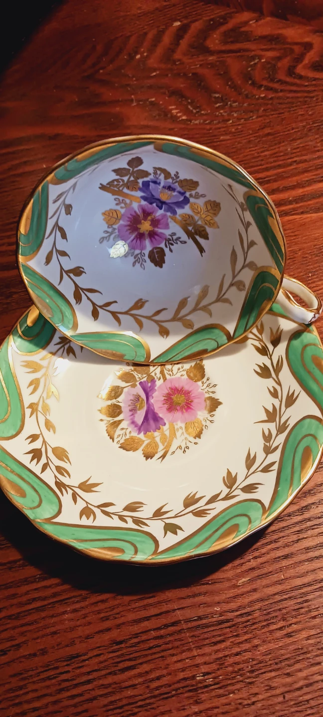 New Chelsea Staffs Fine English Porcelain Teacup w/ Saucer - photo 5