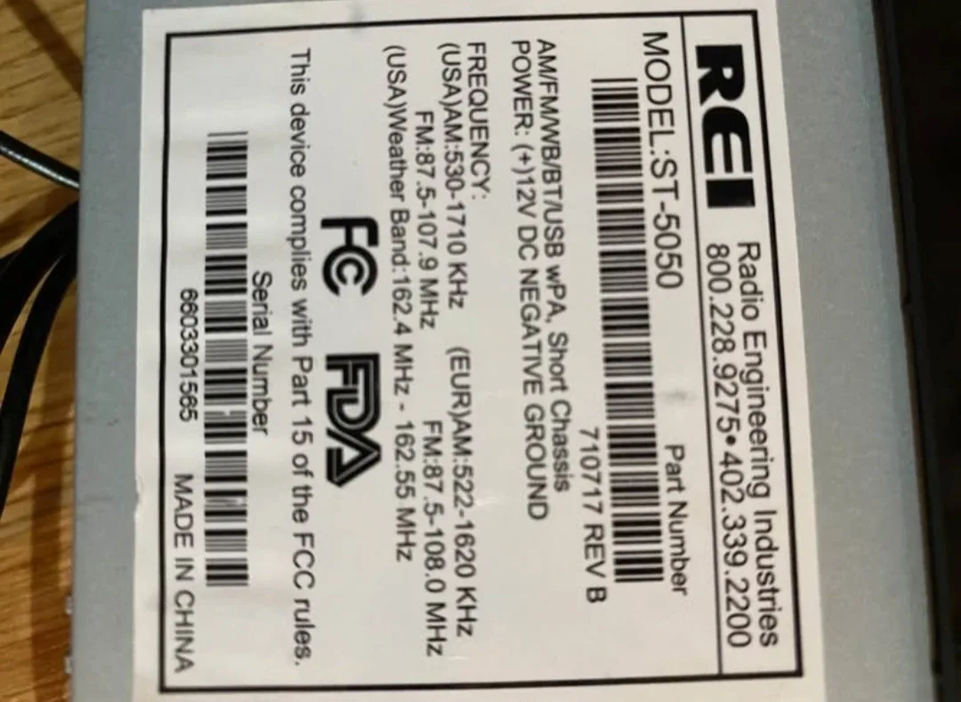 REI ST-5050 Digital Roof Mount Radio image indicator(6)