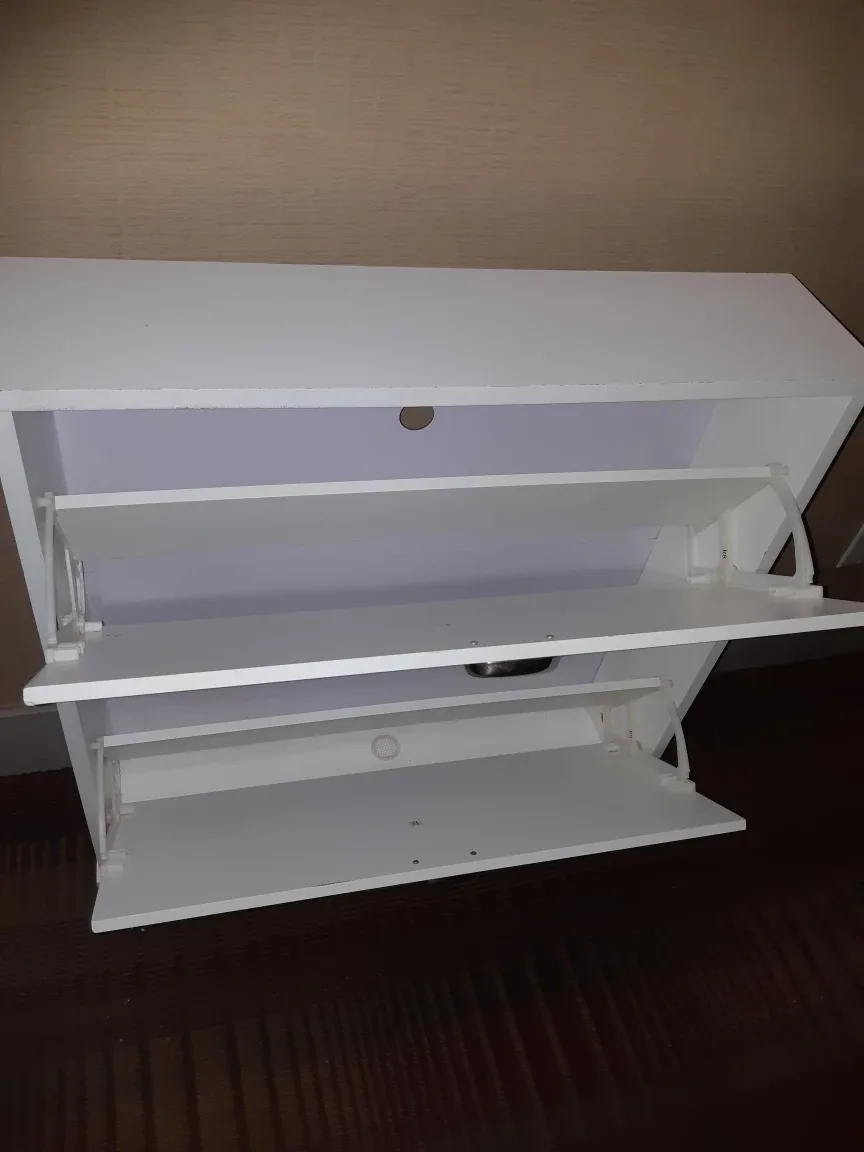 White Shoe Cabinet #cleanout image indicator(2)