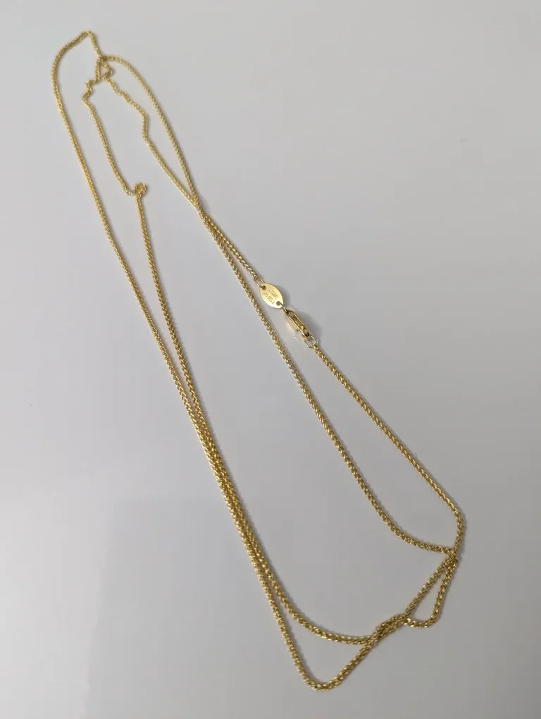 14k Yellow Gold Filed Chain Necklace 30" (76 cm) image indicator(3)