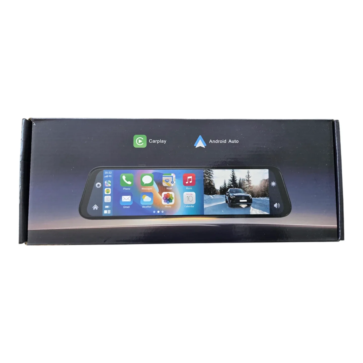 Carplay Android Auto Mirror Dash Cam - New!