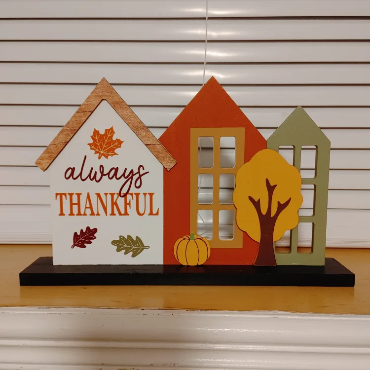Wooden Fall Decor - Always Thankful