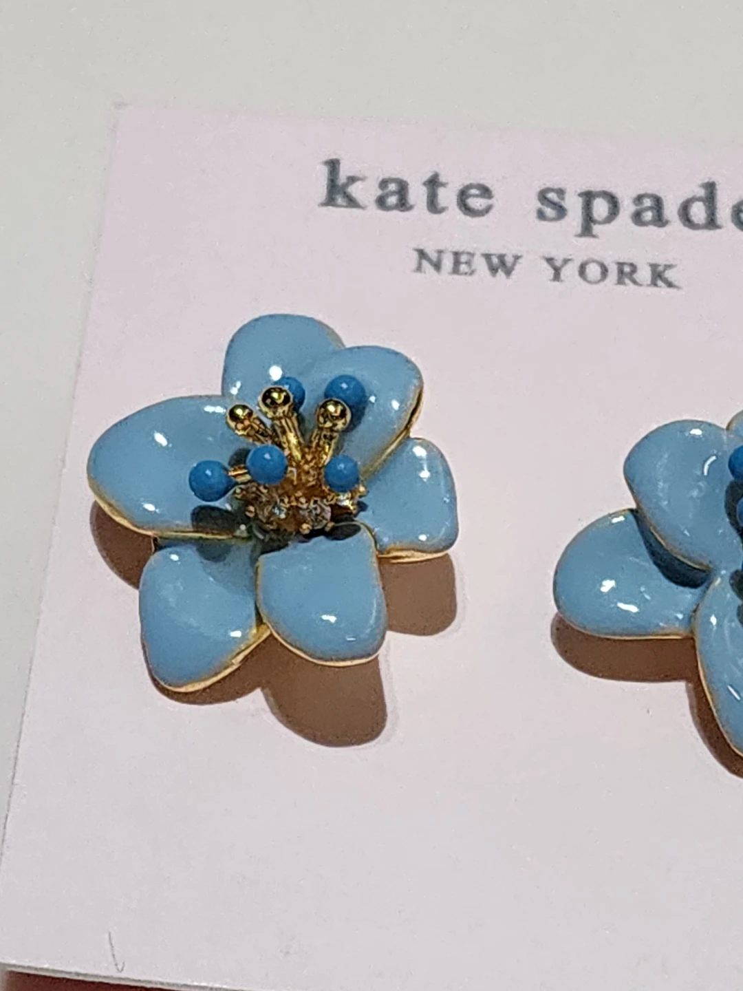 Kate Spade Flower Stud Earrings - Light Blue