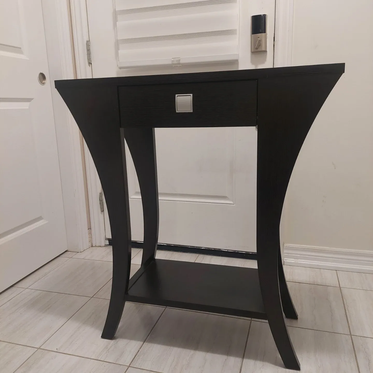 Dark Brown End Table with Drawer image indicator(3)