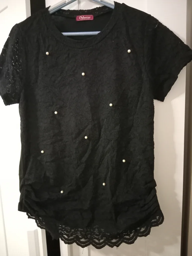 Osborne Black Lace Top