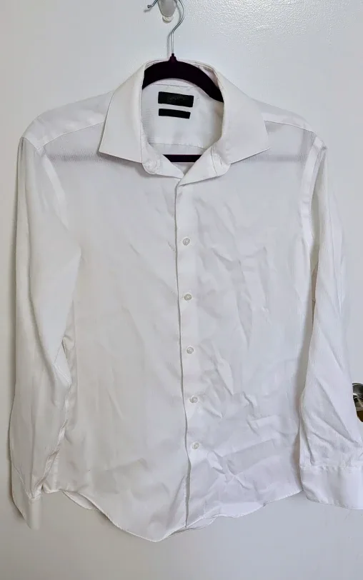 Calvin Klein White Slim Fit Non-Iron Shirt