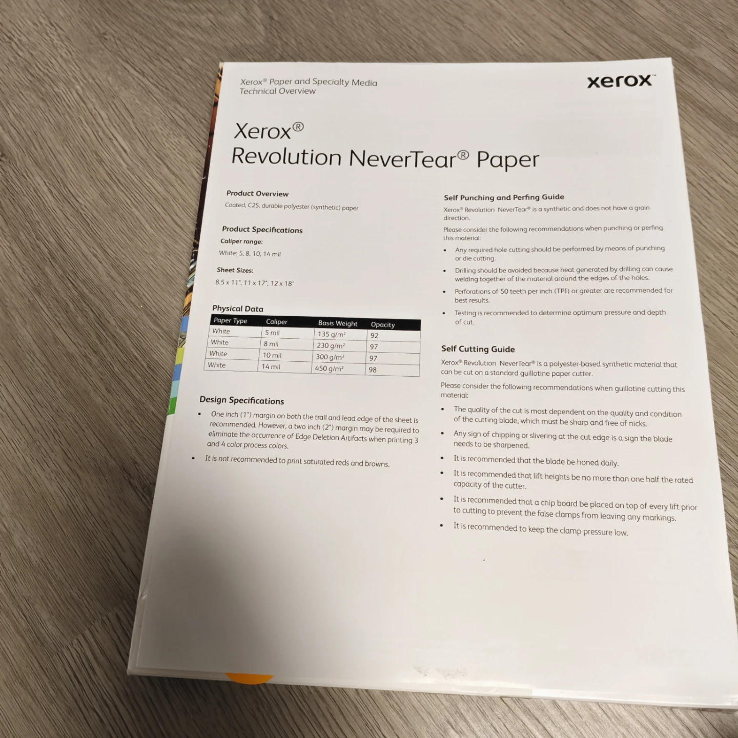 Xerox Revolution NeverTear Synthetic Paper 8.5x11"-100 sheets. - photo 3