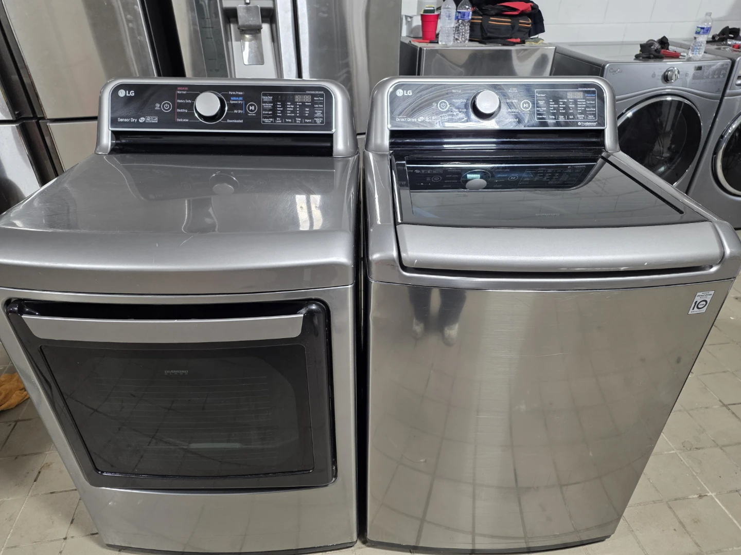 LG Washer and Dryer Set - Silver