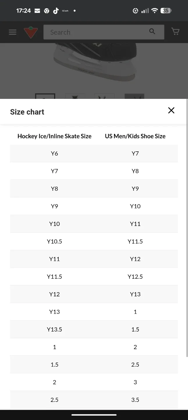 Vic Hockey H11VSKCTCJR Boys Ice Skates - US Size 2 image indicator(10)