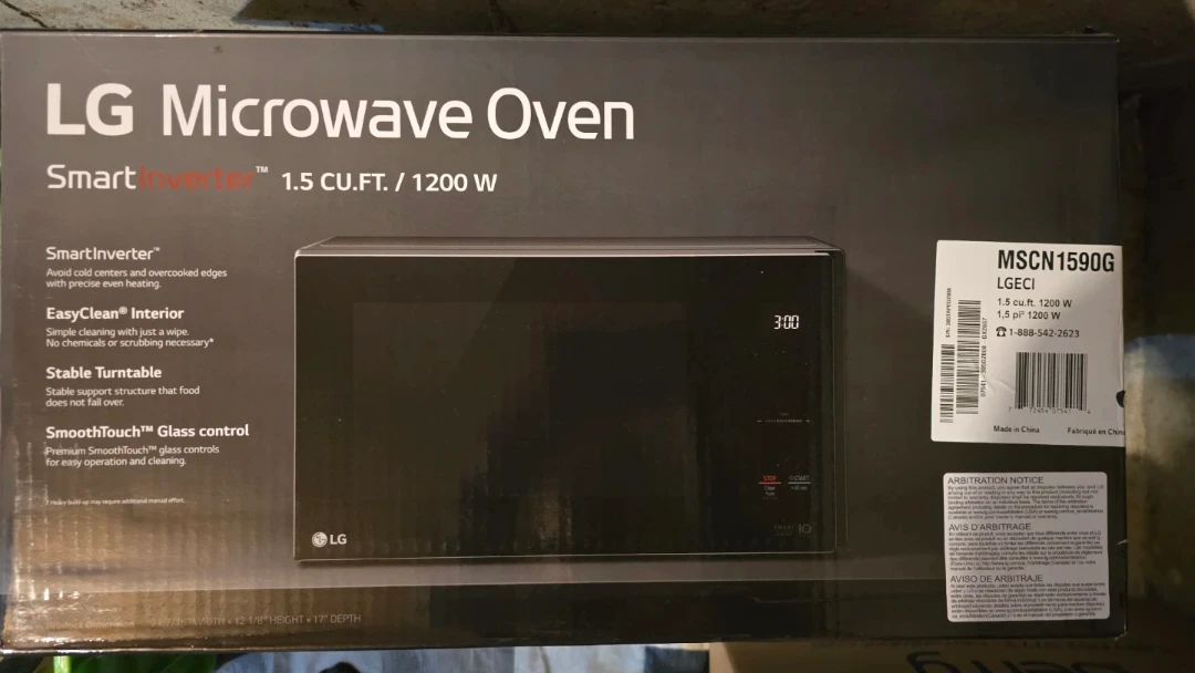 LG Smart Inverter Microwave Oven - Black - photo 2
