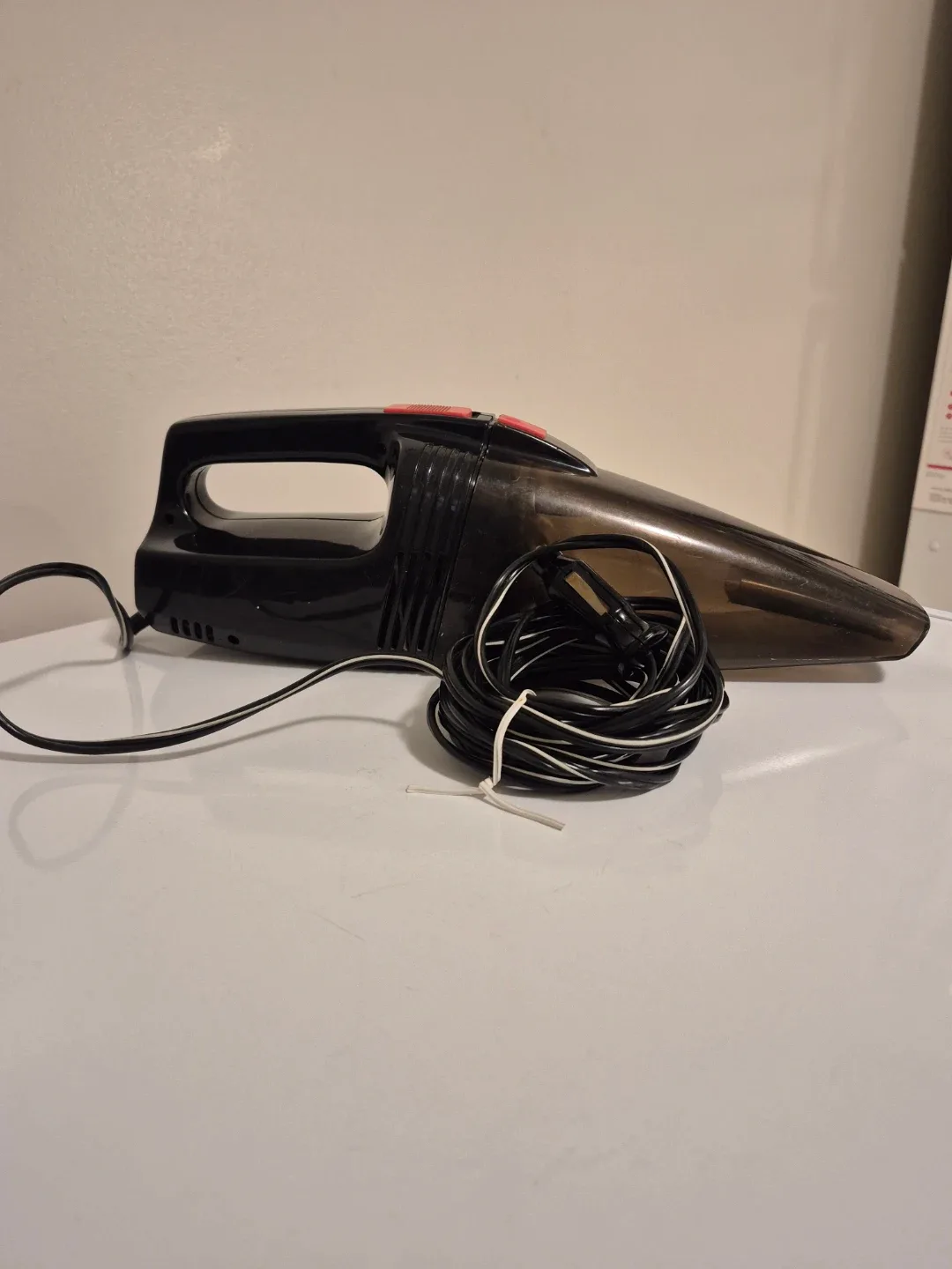 Black Handheld Car Plug-In Vacuum Cleaner #Cleanout image indicator(2)