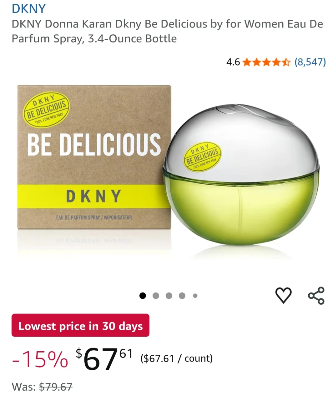❤️❤️DKNY Be Delicious Eau de Parfum 3.4 oz❤️❤️ - photo 3