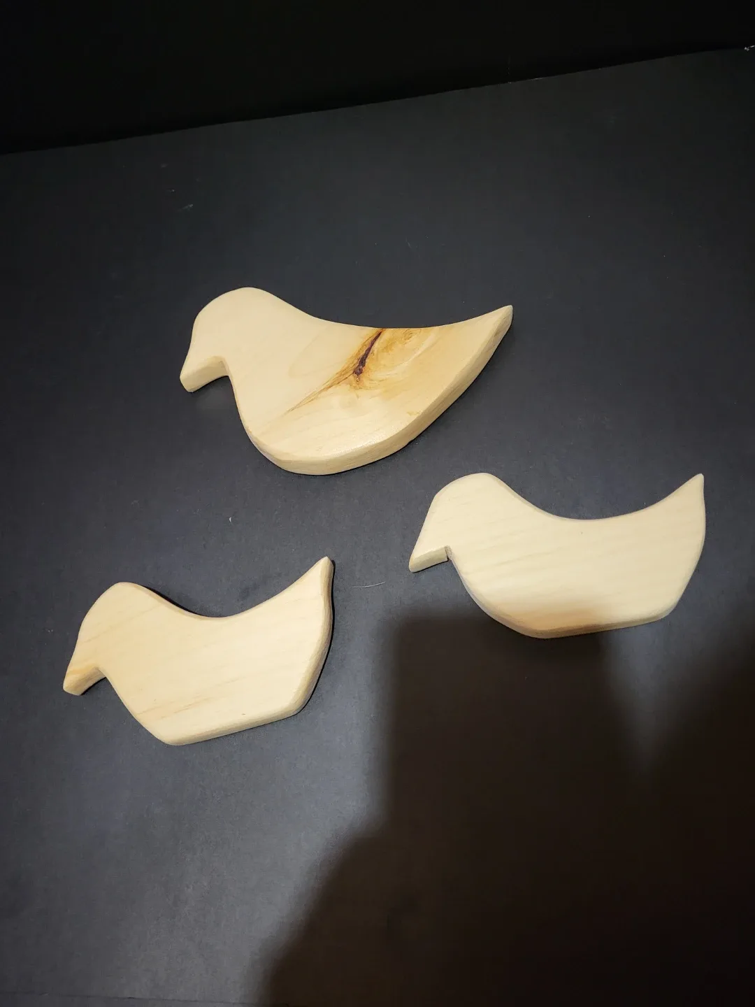Wooden Bird Figurines, Set of 3 image indicator(2)