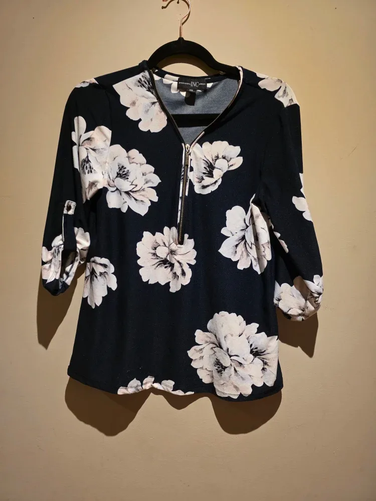 INC Floral Print Top