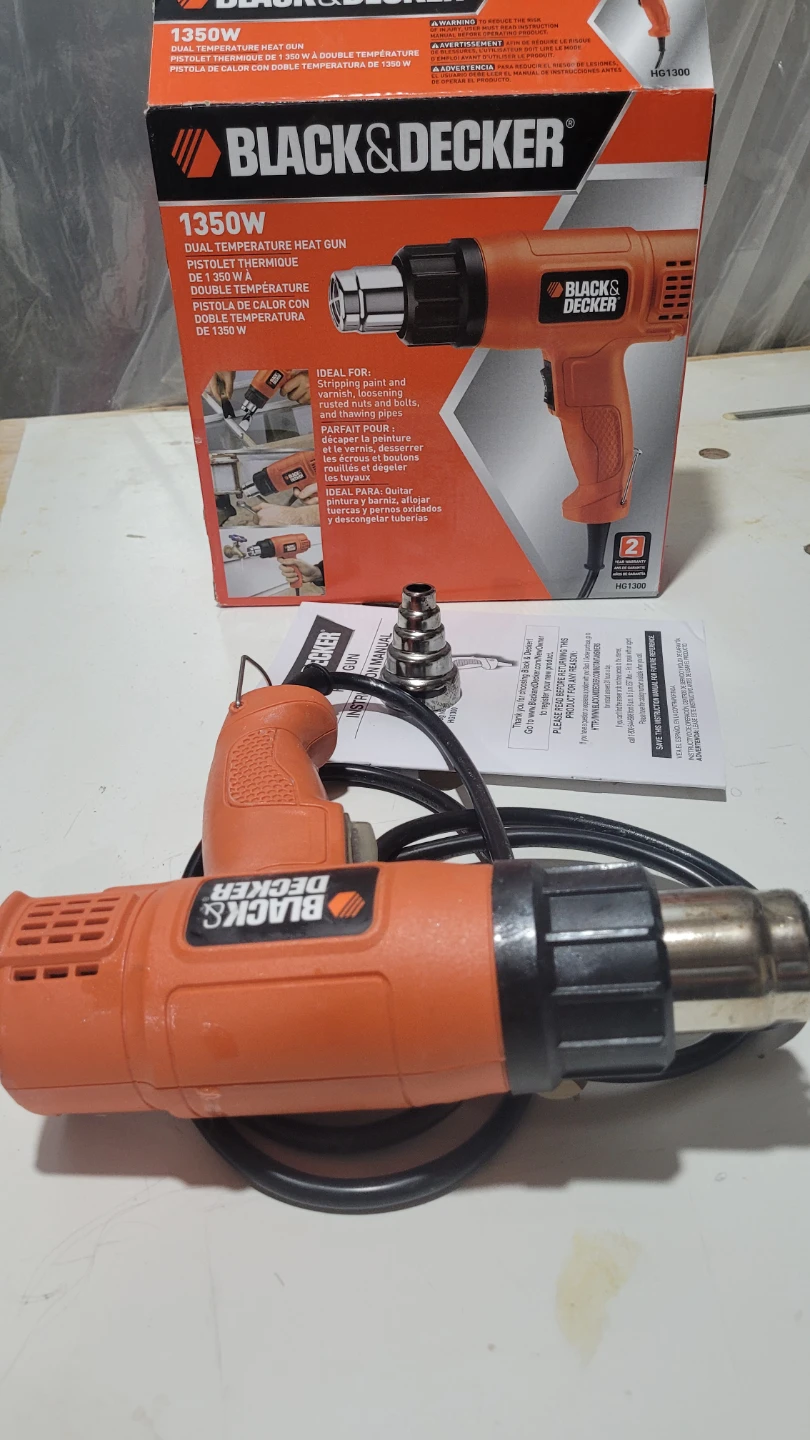 Black & Decker HG1300 Heat Gun - 1350W