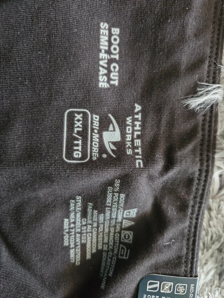 Athletic Works Black Yoga Pants - XXL New with Tags image indicator(5)