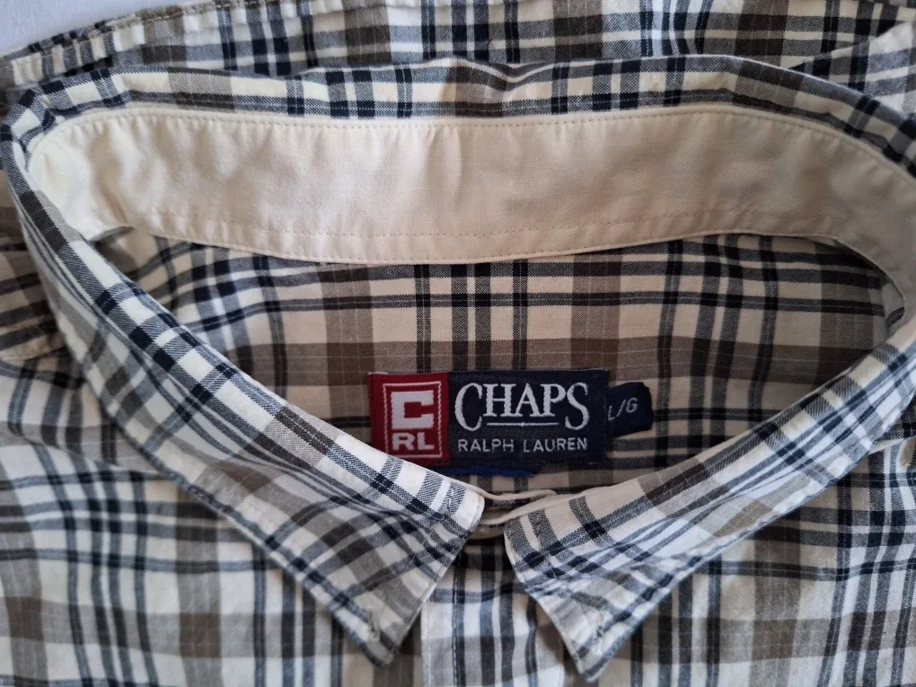 #Cleanout Chaps Ralph Lauren Plaid Button Down - L/G image indicator(2)