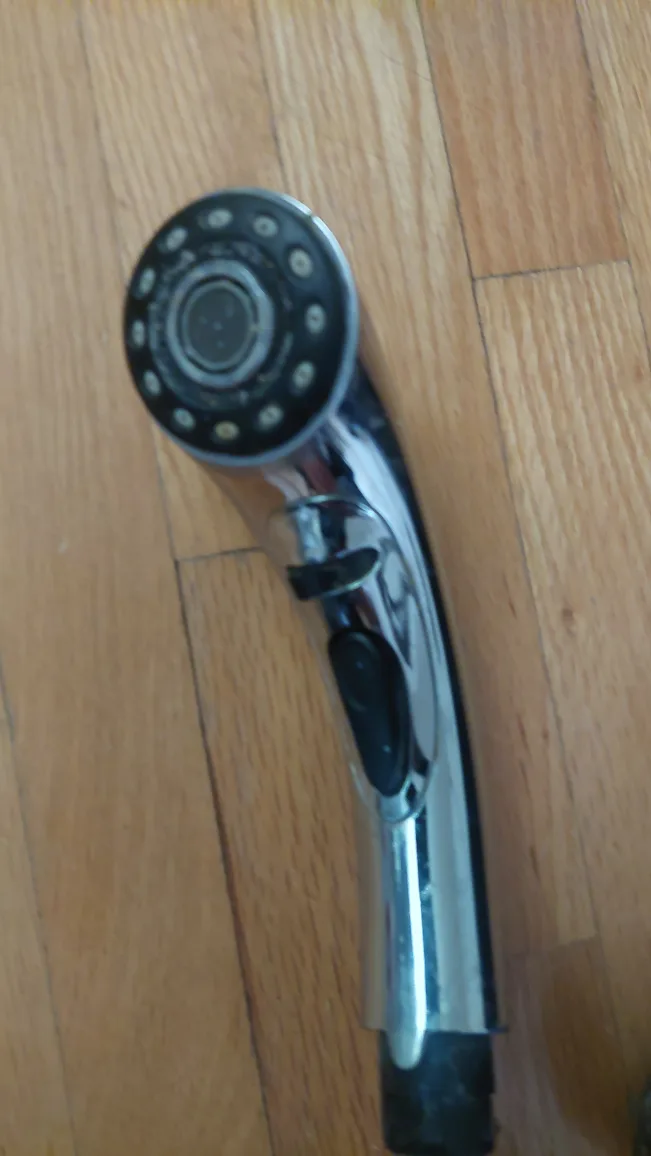 Chrome Kitchen Faucet with Pull-Down Sprayer #cleanout image indicator(2)