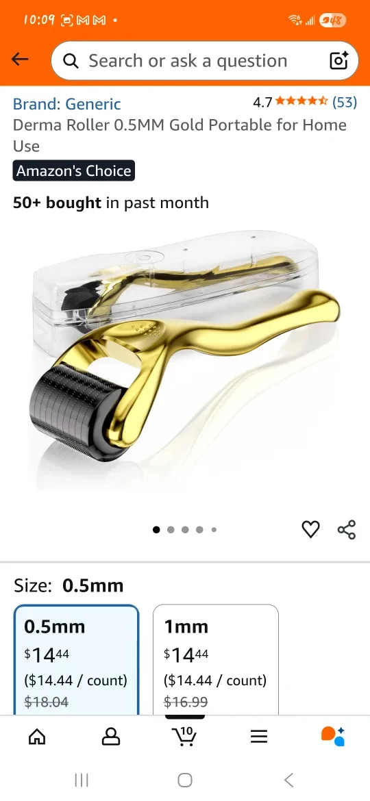 Dermal Roller 0.5mm - Professional Beauty