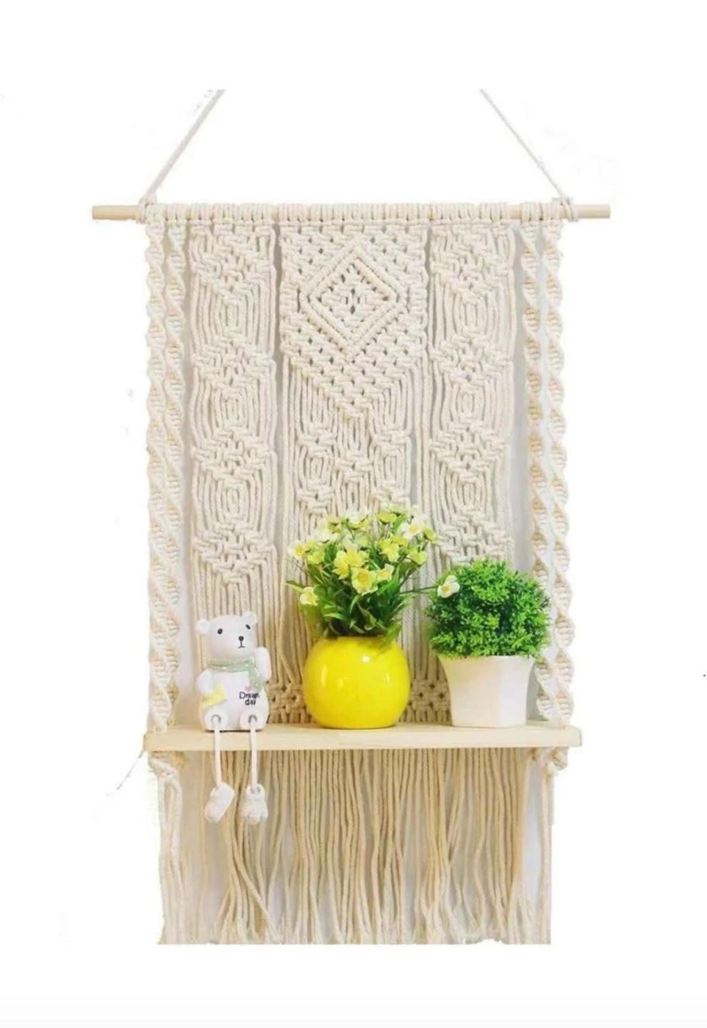 Macrame Wall Hanging Shelf - photo 3