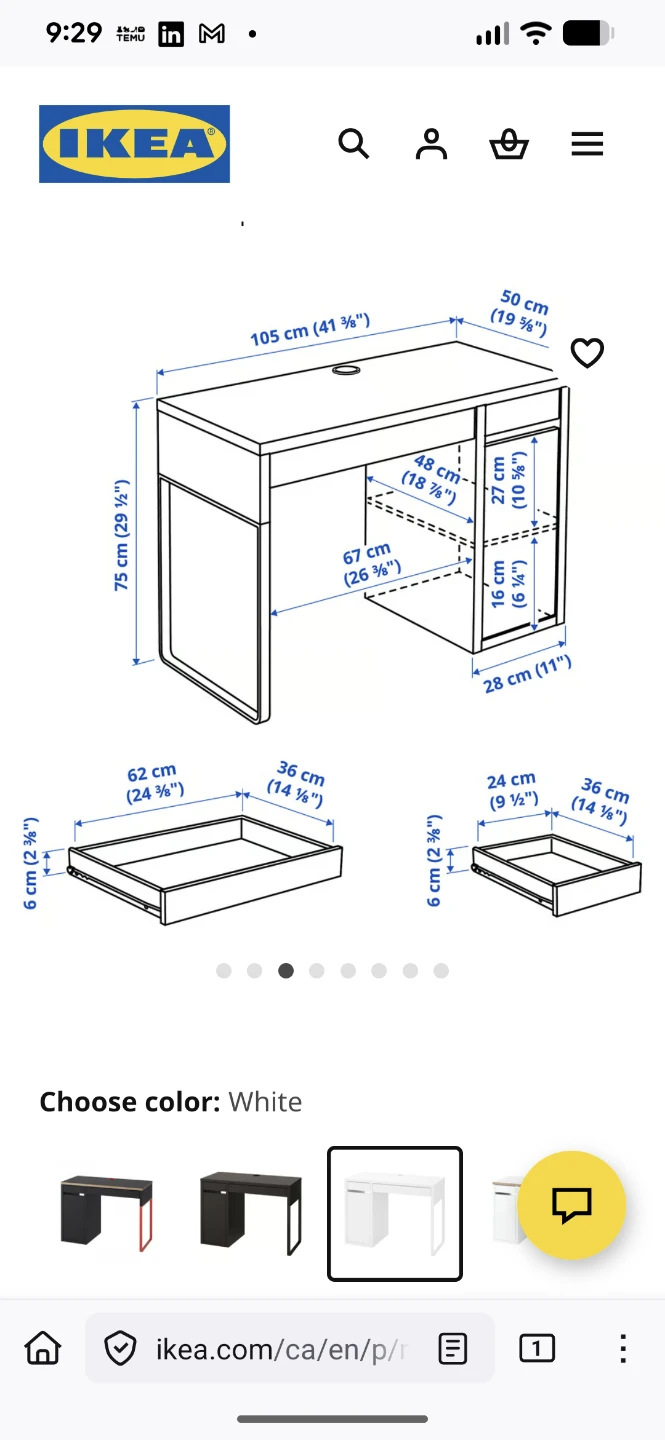 IKEA White Desk with Hutch - photo 5