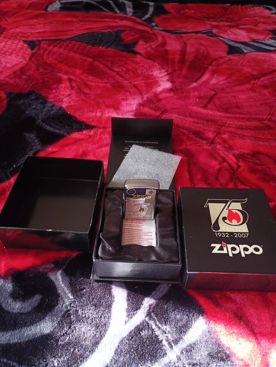 Zippo 75 Years Commemorative Lighter w/ Box - photo 2