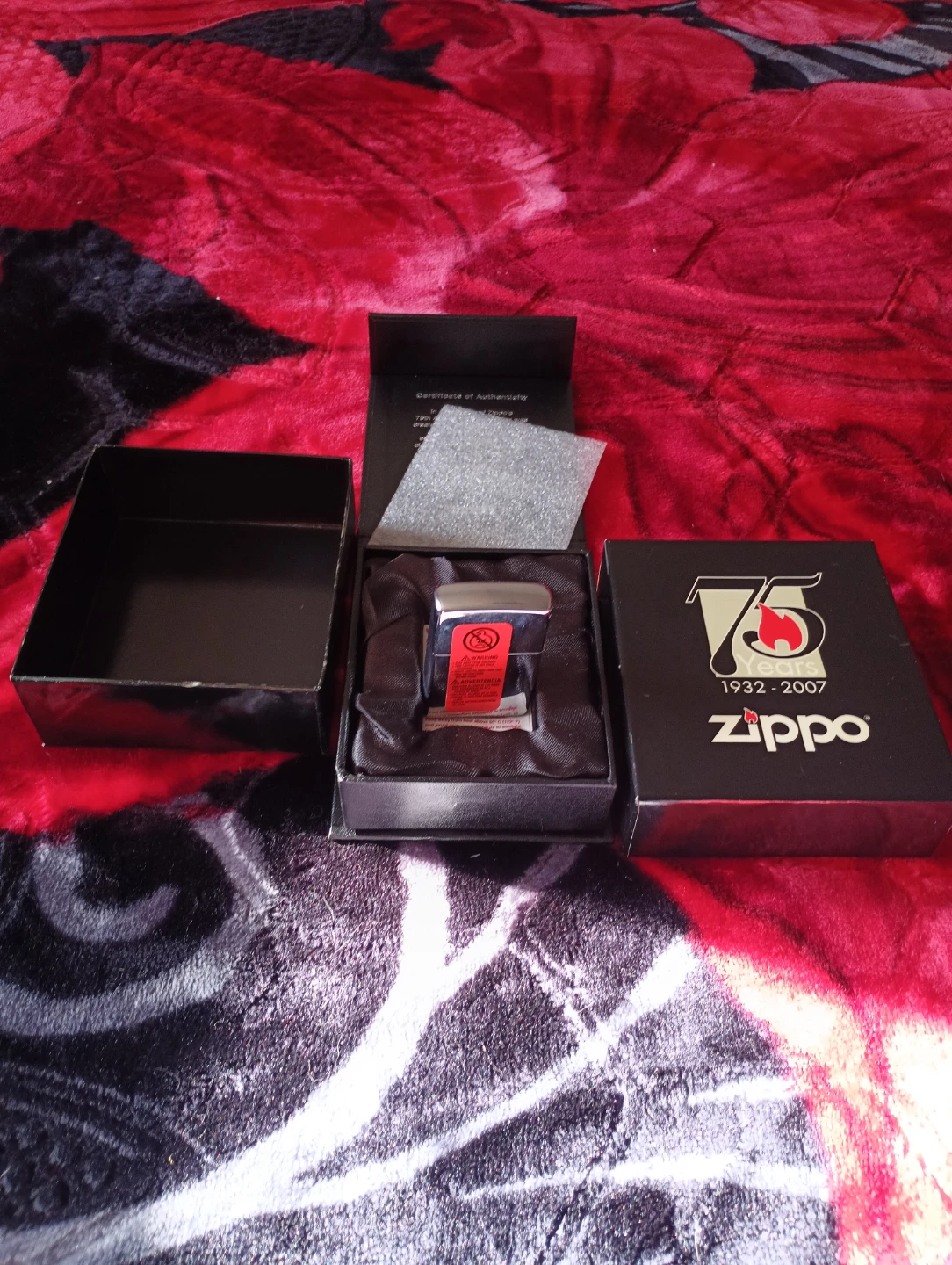 Zippo 75 Years Commemorative Lighter w/ Box - photo 3