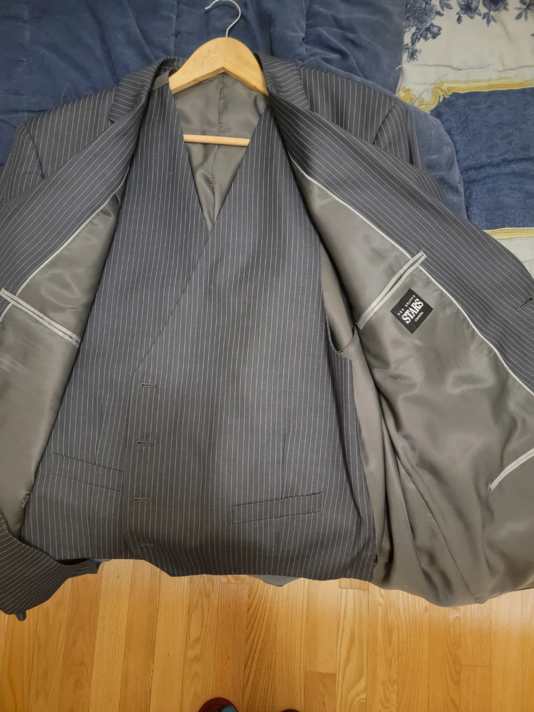 STARS Pinstripe Suit Jacket