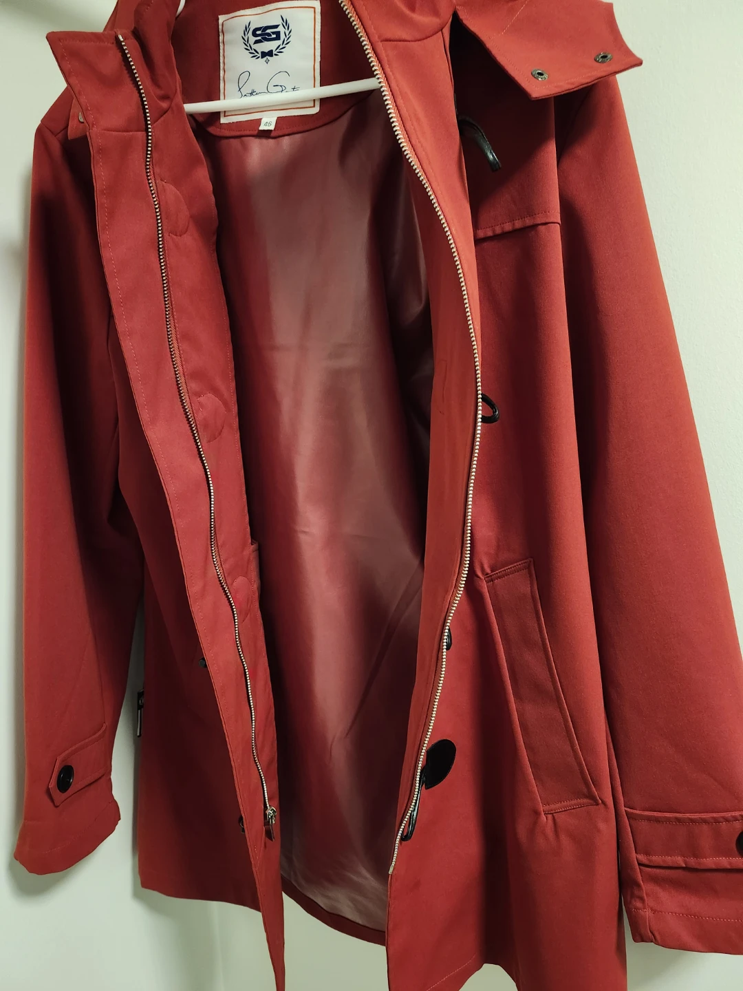 Southern Gents Red Hooded Coat Size 46 - photo 4