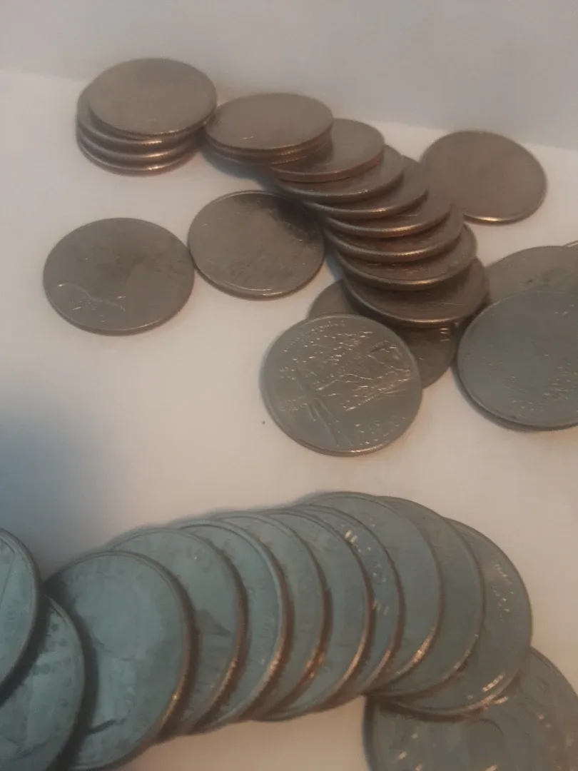 58 x usa .25 cent states and territory coins circulated $50.00 image indicator(3)