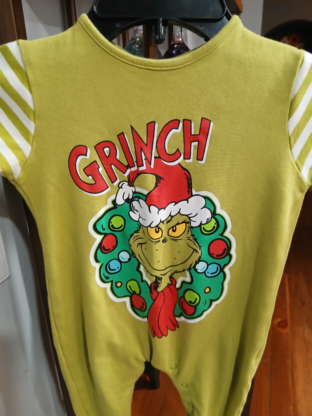 Grinch 6-9 Months Baby Onesie