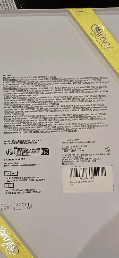 NEW! Body & Earth Hand Cream Set! (6 x 30ml) image indicator(4)