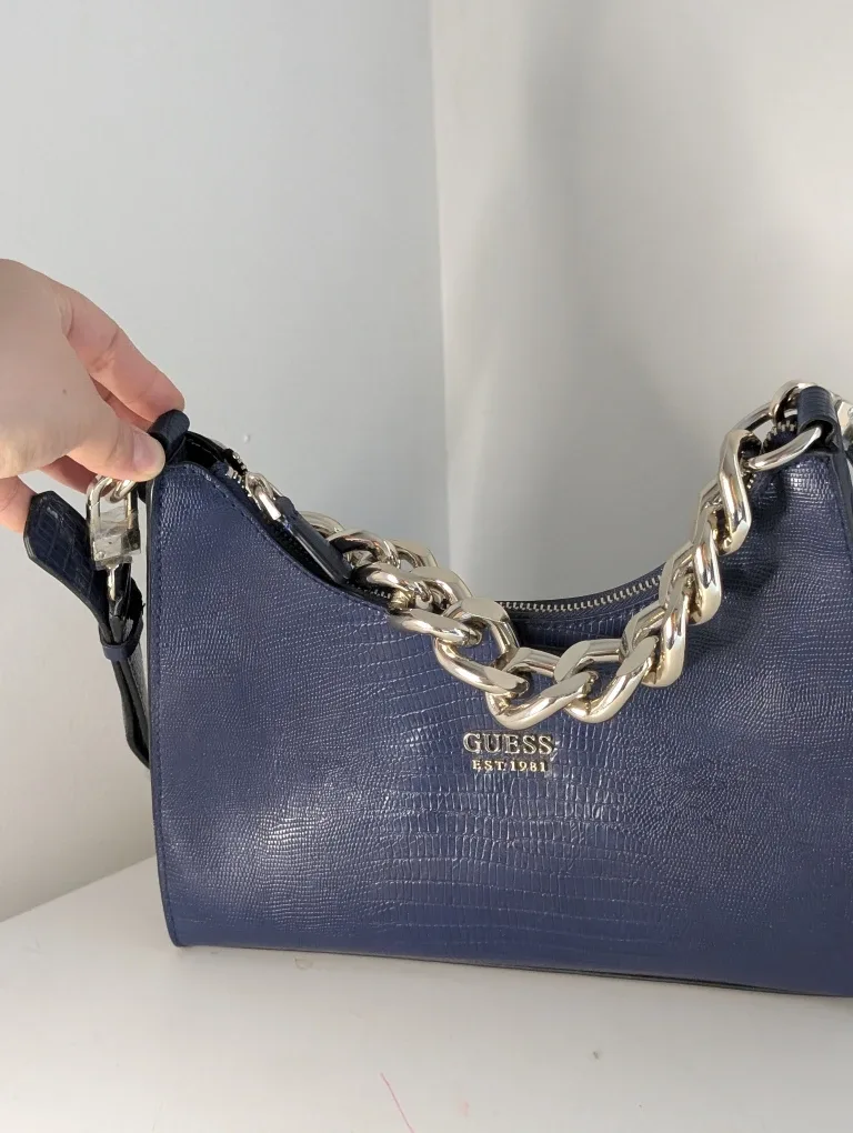 Guess Blue Chain Shoulder Bag image indicator(5)