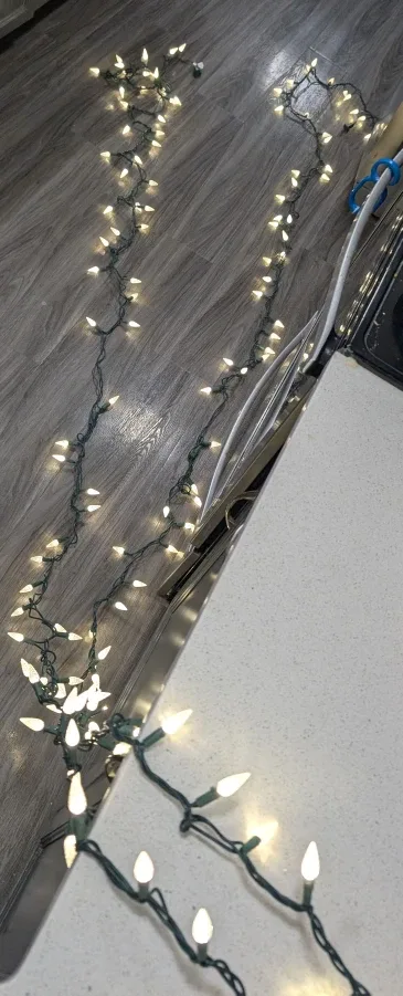 Led bright white Christmas lights $5 each or two for $8 image indicator(3)