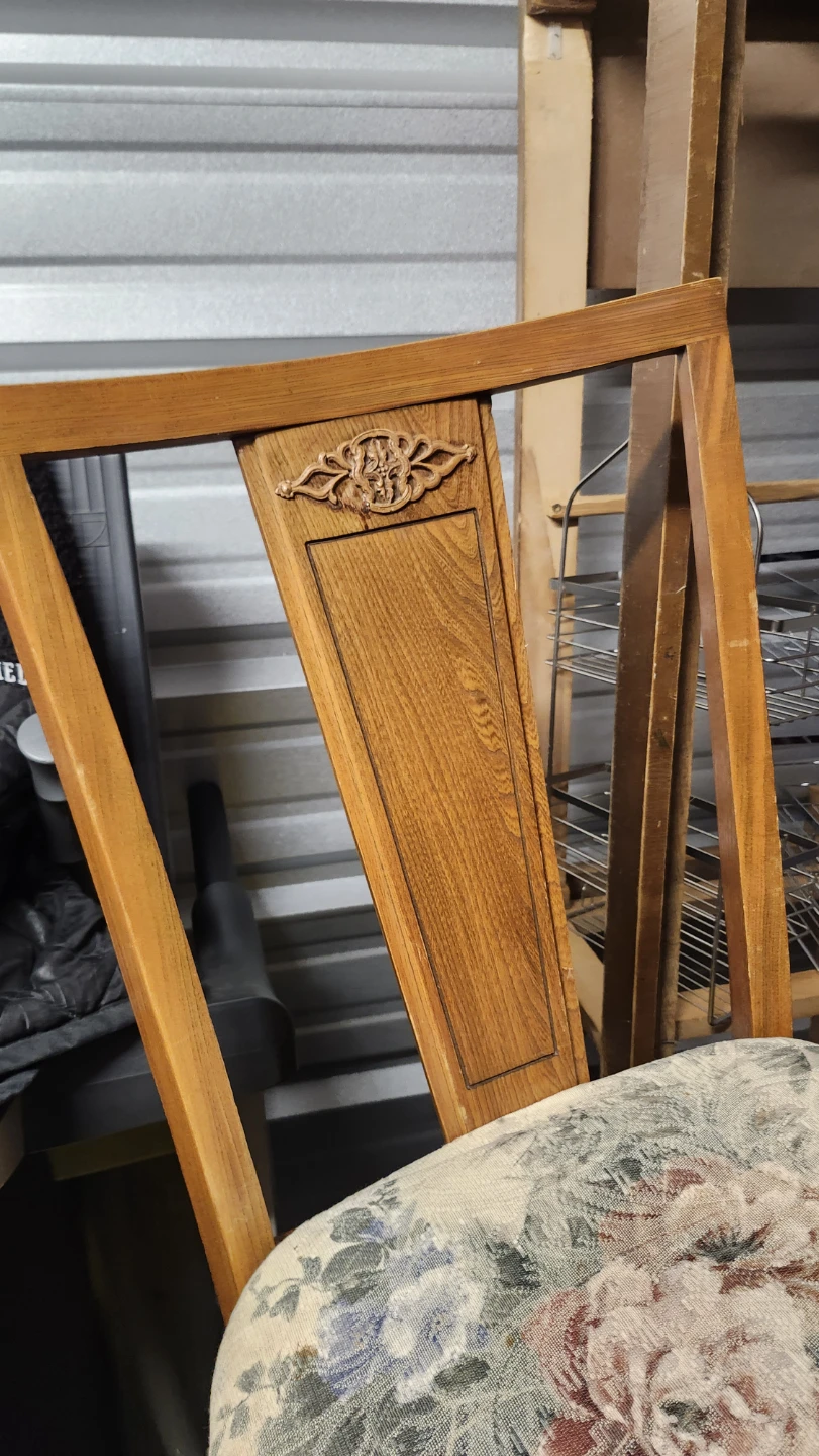 6 Floral Upholstered Wooden Dining Chair - photo 3