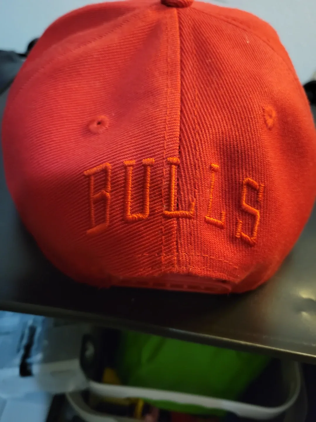 Chicago Bulls red snapback hat. Lightly used. image indicator(3)